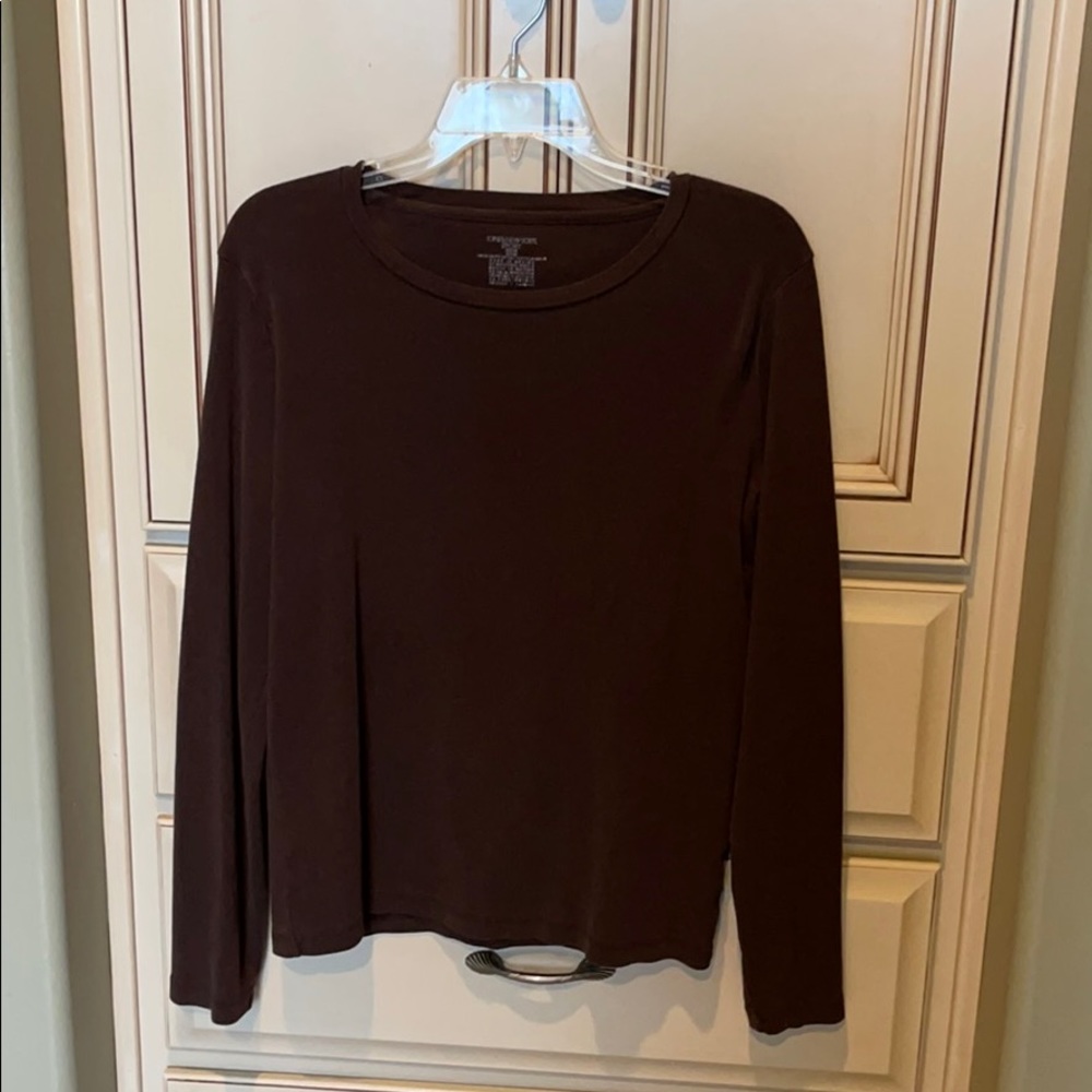 Long sleeve brown shirt